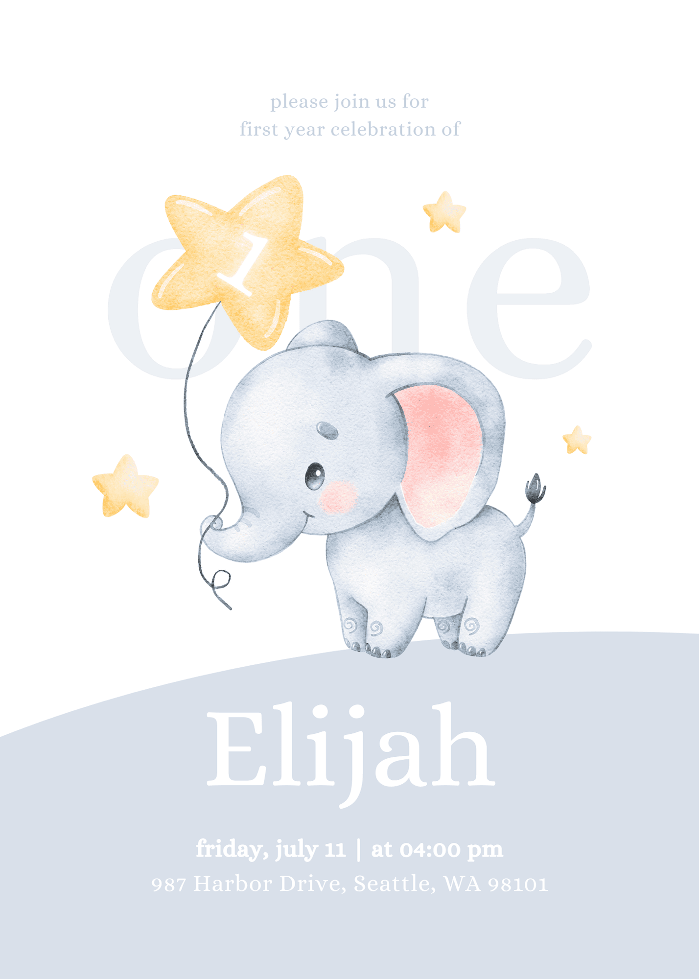Elephant Star Balloon