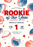 Birthday - Rookie of the Year - Baseballs