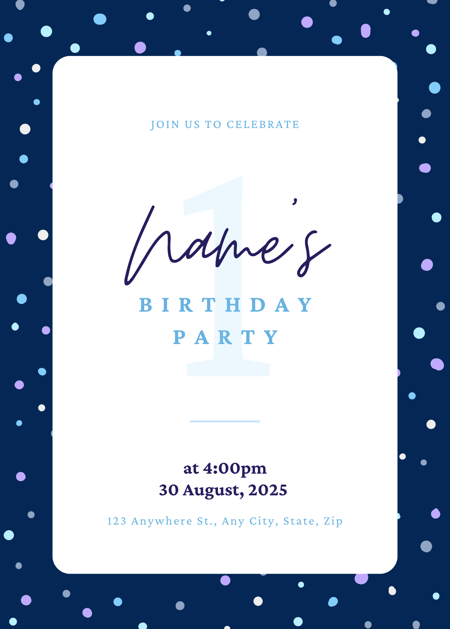 Small Confetti - Blue