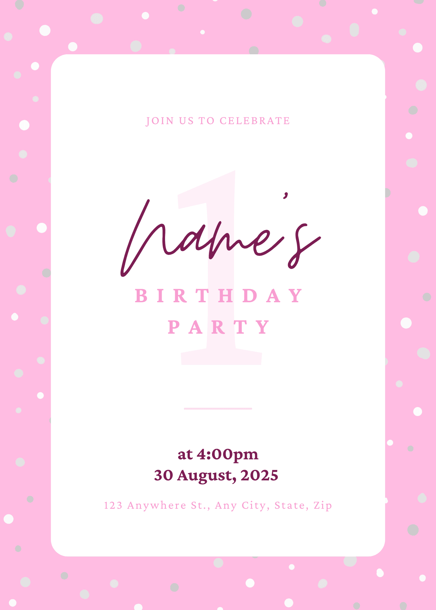 Small Confetti - Pink