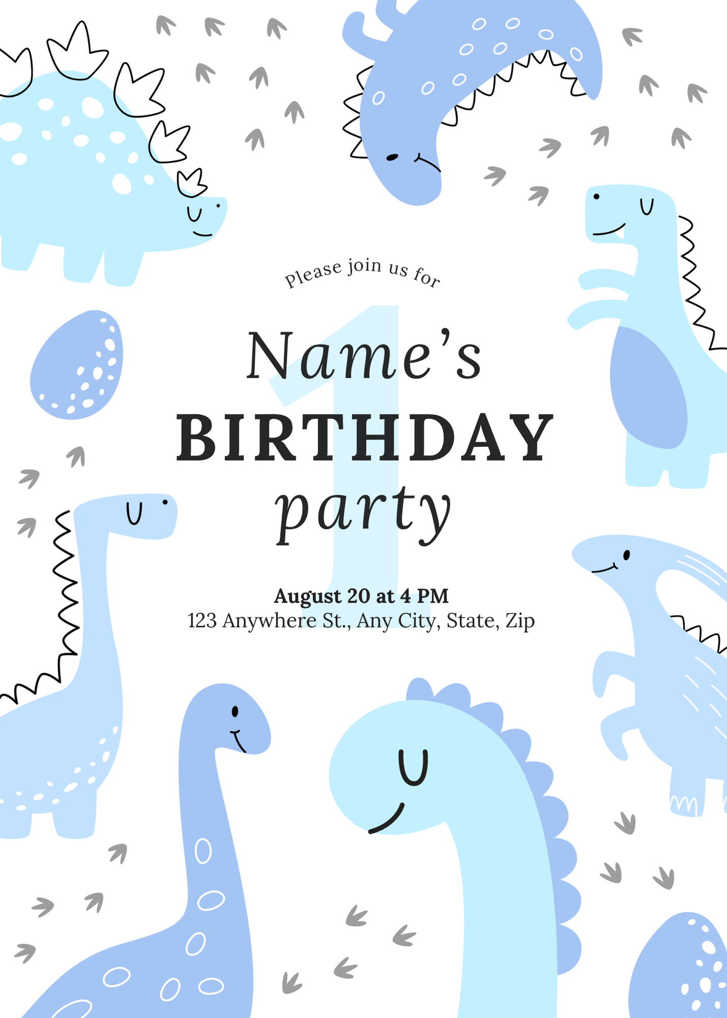 Dino Party Adventure – Blue