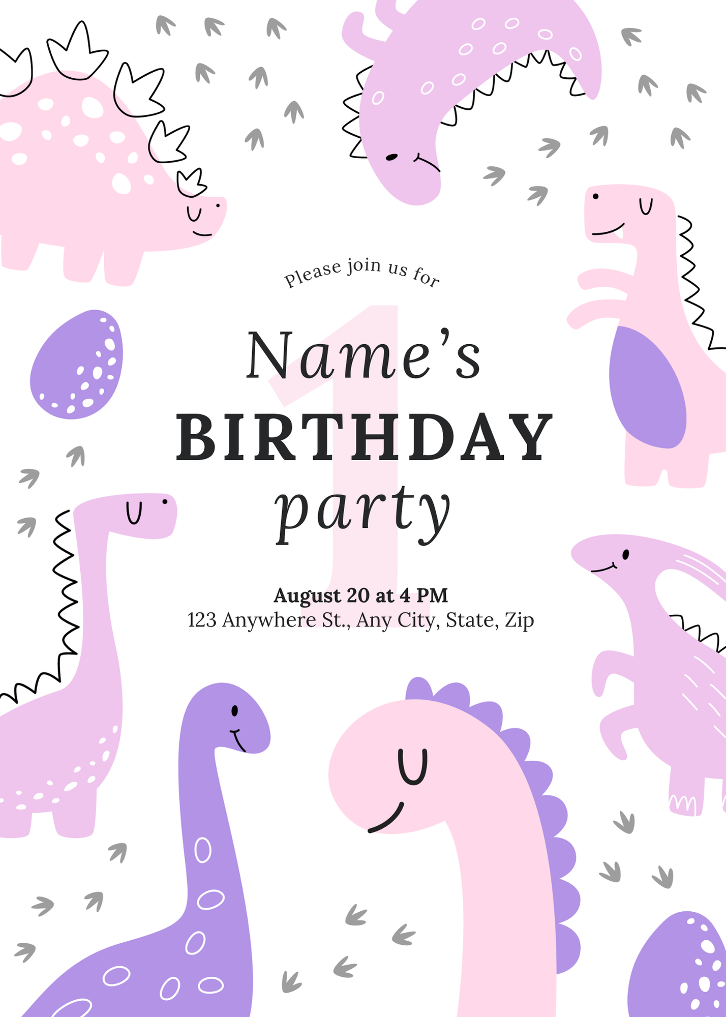 Dino Party Adventure – Pink