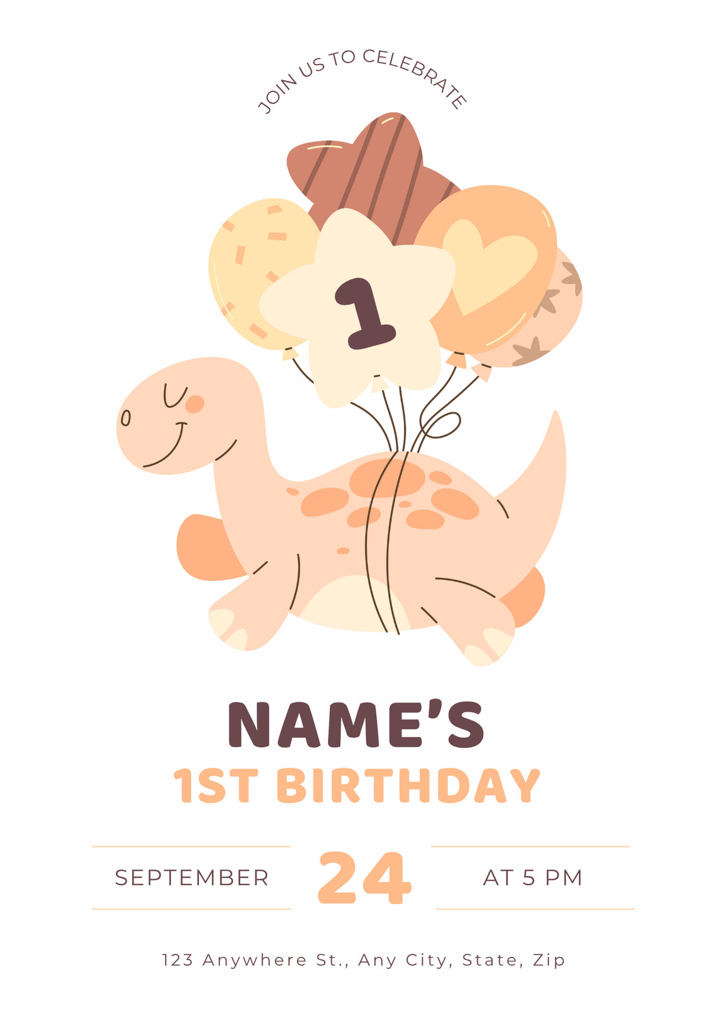 Dino Dreams - Orange