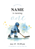 Birthday - Hockey -  Hockey boy - Blue