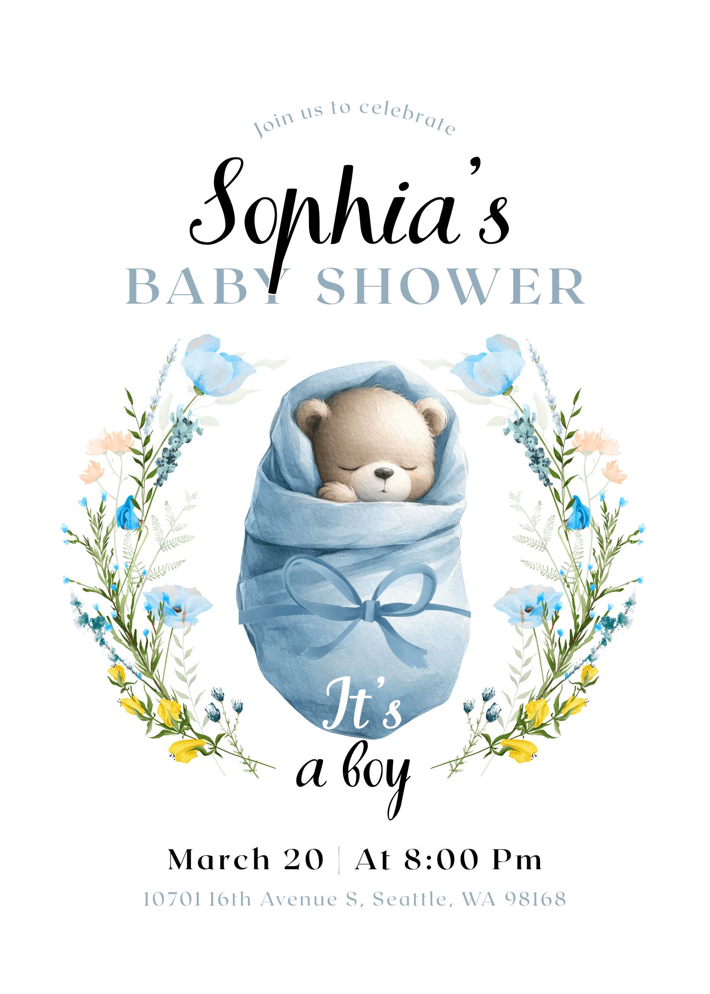 Botanical Baby (Blue)