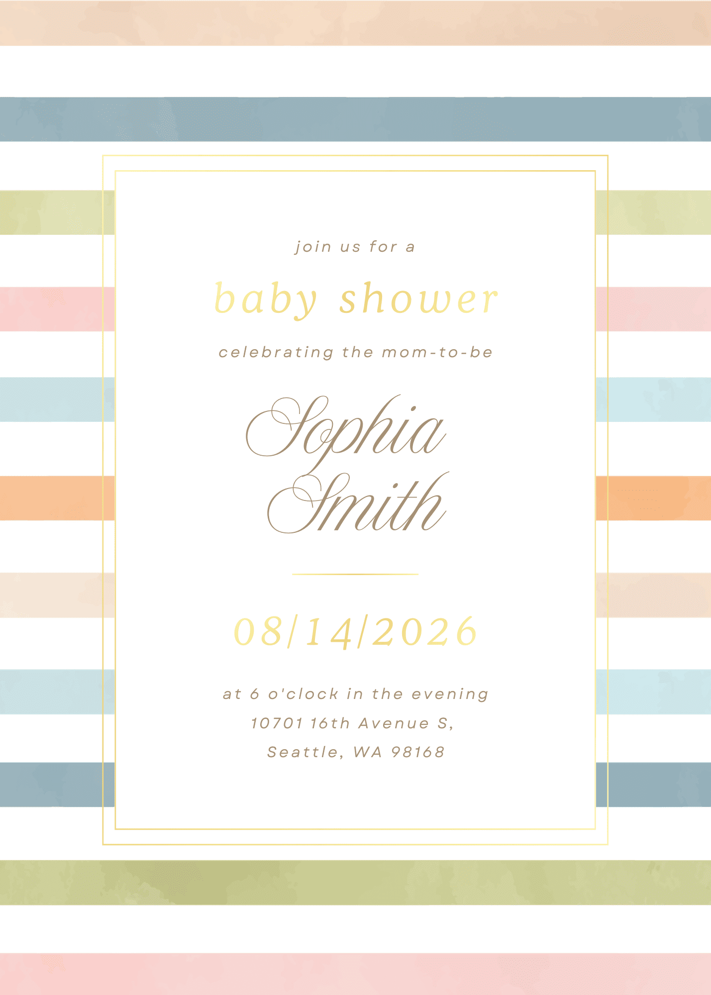 Gentle Stripes (Blue)