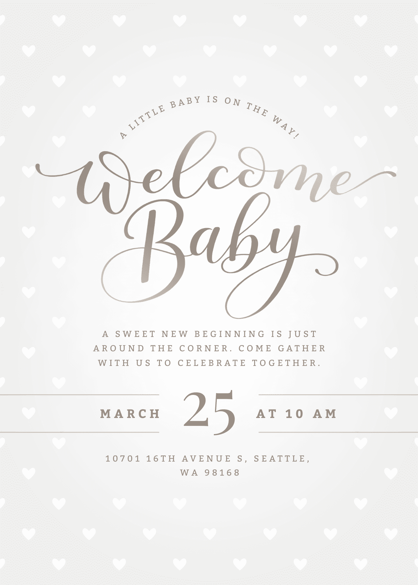 Welcome Little One (Beige)