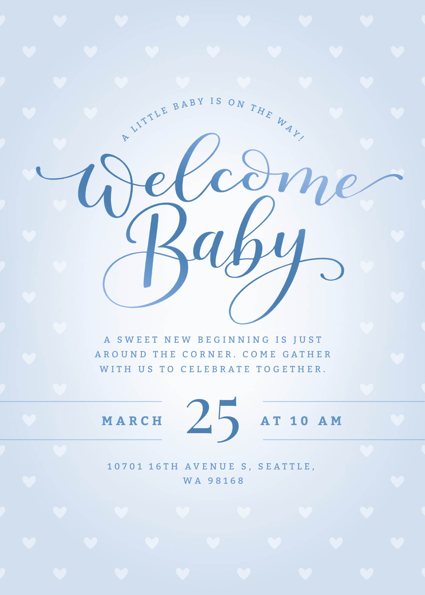 Welcome Little One (Blue)