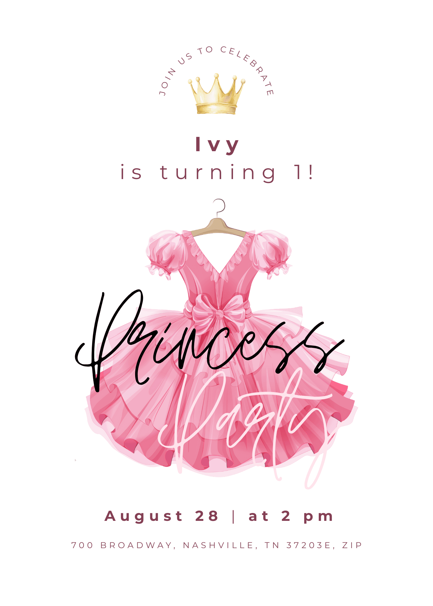 dress up birthday party invitations Sassy Girls Dressup