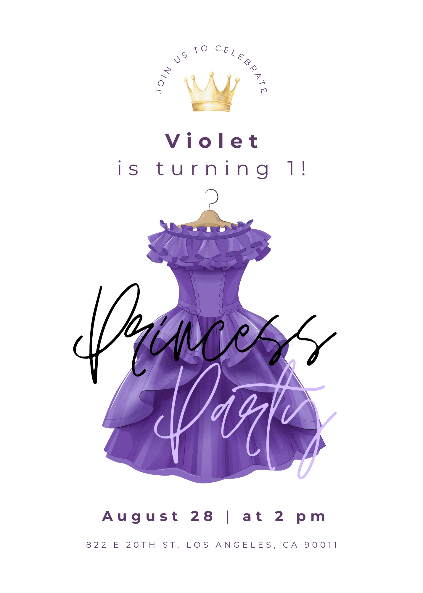 Princess Dress (Purple)