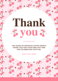 Berry Cherry Birthday Thank You Card