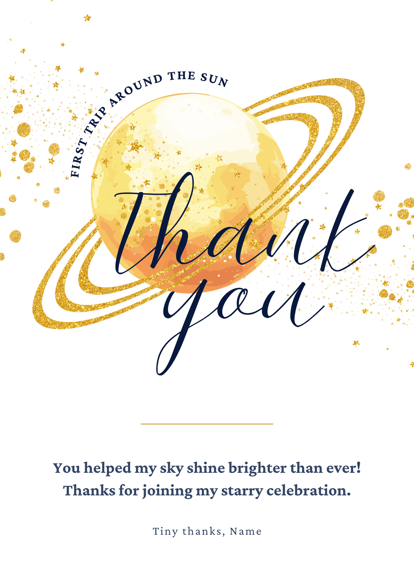 Thank you - Themed - First Trip Around The Sun - Zodiac Signs